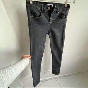 LOFT grey black dot skinny jeans 24/00 low rise